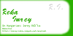 reka imrey business card